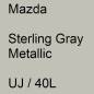 Preview: Mazda, Sterling Gray Metallic, UJ / 40L.